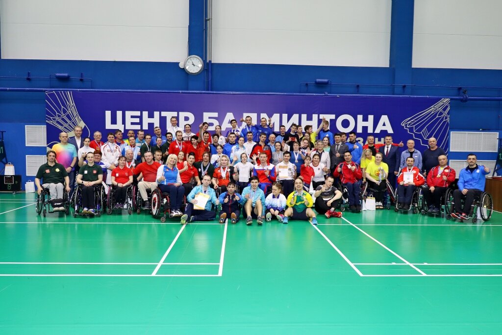 19 комплектов медалей было разыграно на Всероссийских соревнованиях по парабадминтону в Казани