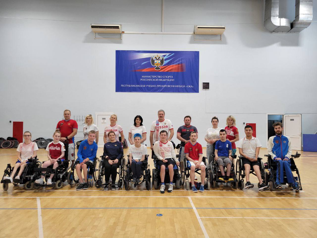 В Алексине на базе ФГБУ РУТБ "ОКА" с 21 июня по 4 июля проводится тренировочное мероприятие сборной команды России по бочча