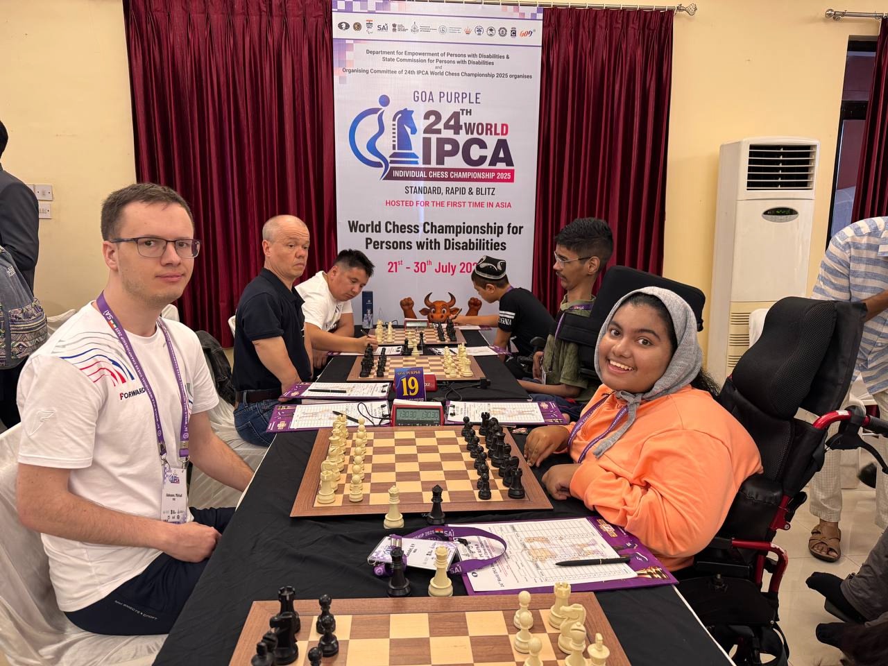 19 медалей завоевали российские спортсмены на чемпионате мира по шахматам среди спортсменов с поражением опорно-двигательного аппарата в Индии