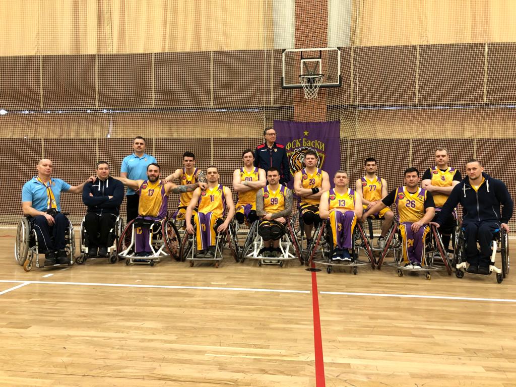 Команда «БасКИ-ЦОП им. В.П.Кондрашина» вновь одержала победу в 1 круге чемпионата России по баскетболу на колясках 
