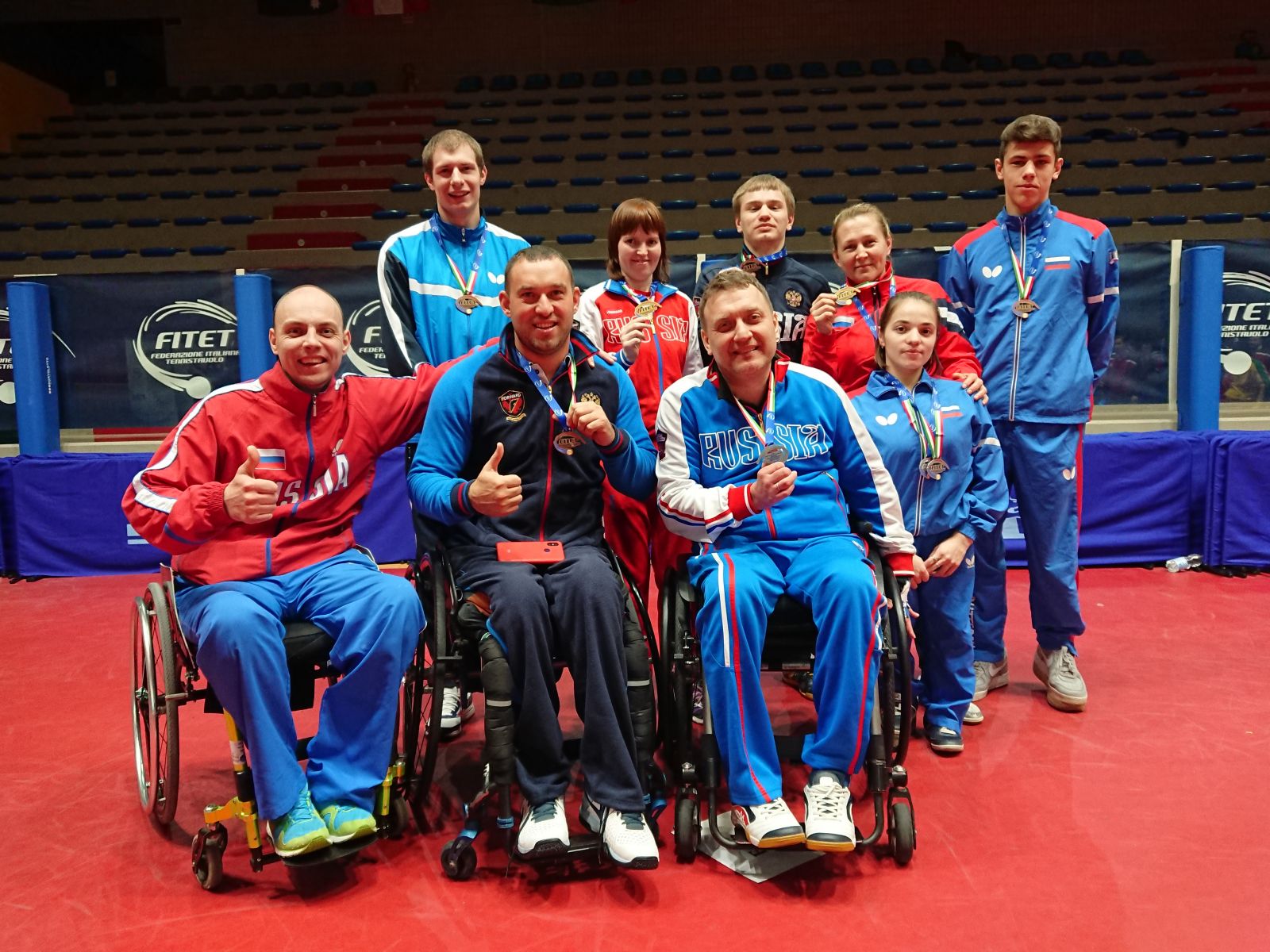 Российские спортсмены с ПОДА завоевали 1 золотую, 4 серебряные и 3 бронзовые медали на международных соревнованиях по настольному теннису спорта лиц с ПОДА и ИН «Lignano Open 2019» в Италии
