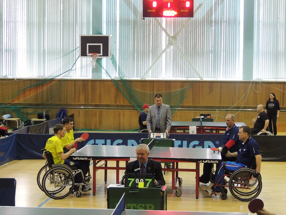 В г. Алексине на РУТБ «ОКА» стартовал чемпионат России по настольному теннису спорта лиц с ПОДА среди спортсменов, выступающих сидя