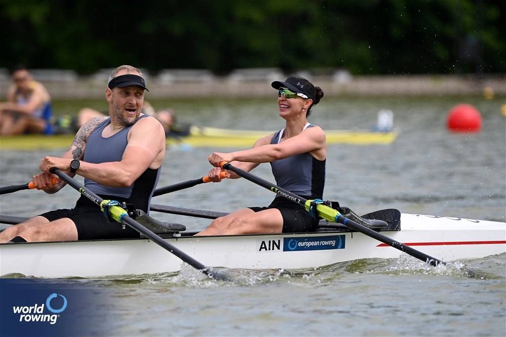 4 место заняли Анна Пискунова и Антон Воронов на чемпионате Европы по академической гребле