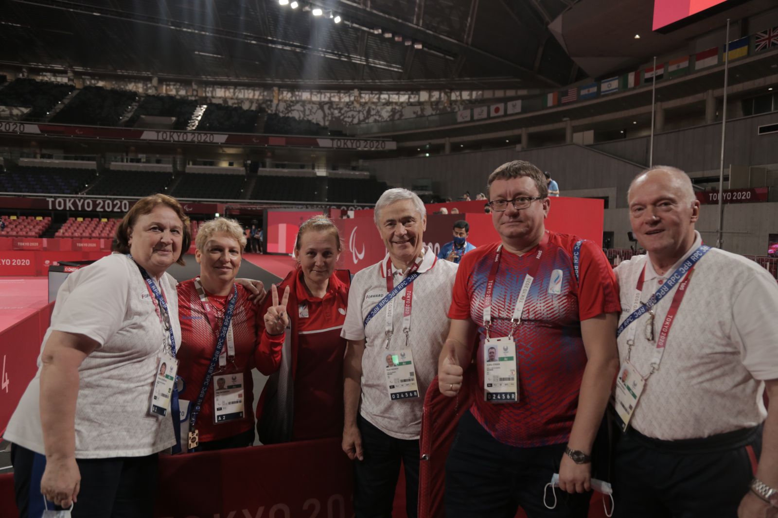 П.А. Рожков, А.А. Строкин посетили финалы личных соревнований по настольному теннису и матч группового этапа между женской командой ПКР по волейболу сидя и сборной Китая